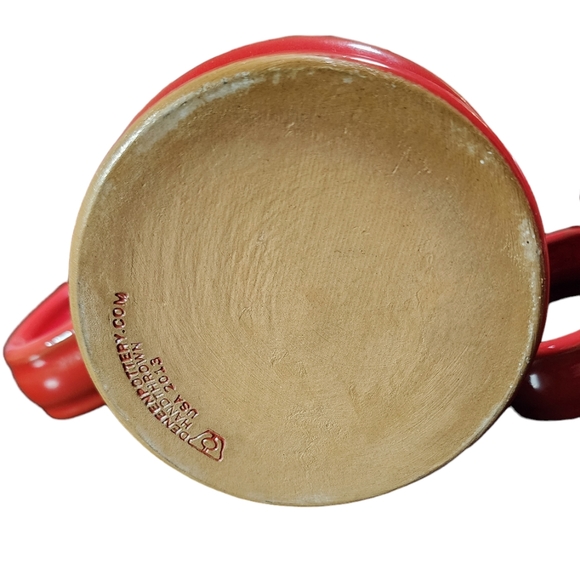 Daneen Little Red Hen Andover Main Ceramic Mugs Set of 2 Pre Owned Condition - Picture 6 of 10